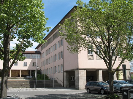 Ein Bild vom Gebäude des Amtsgerichts Crailsheim